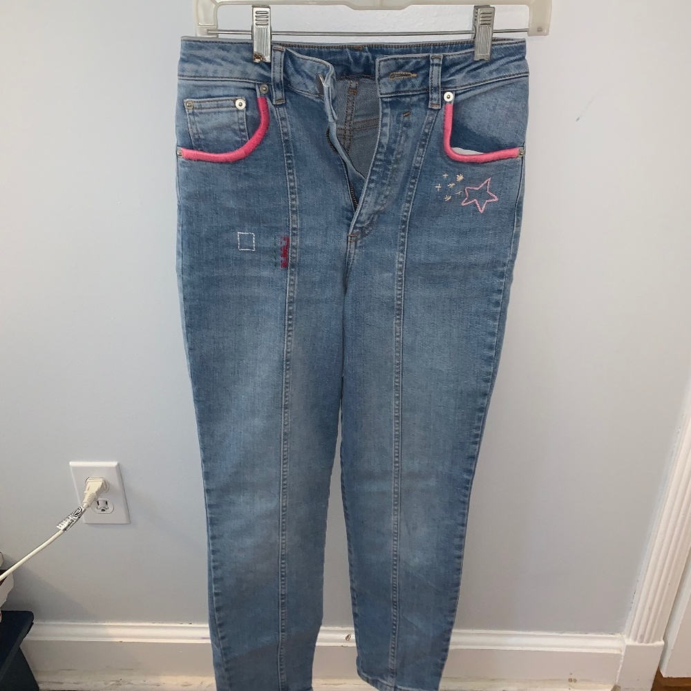 ASOS embroidered jeans